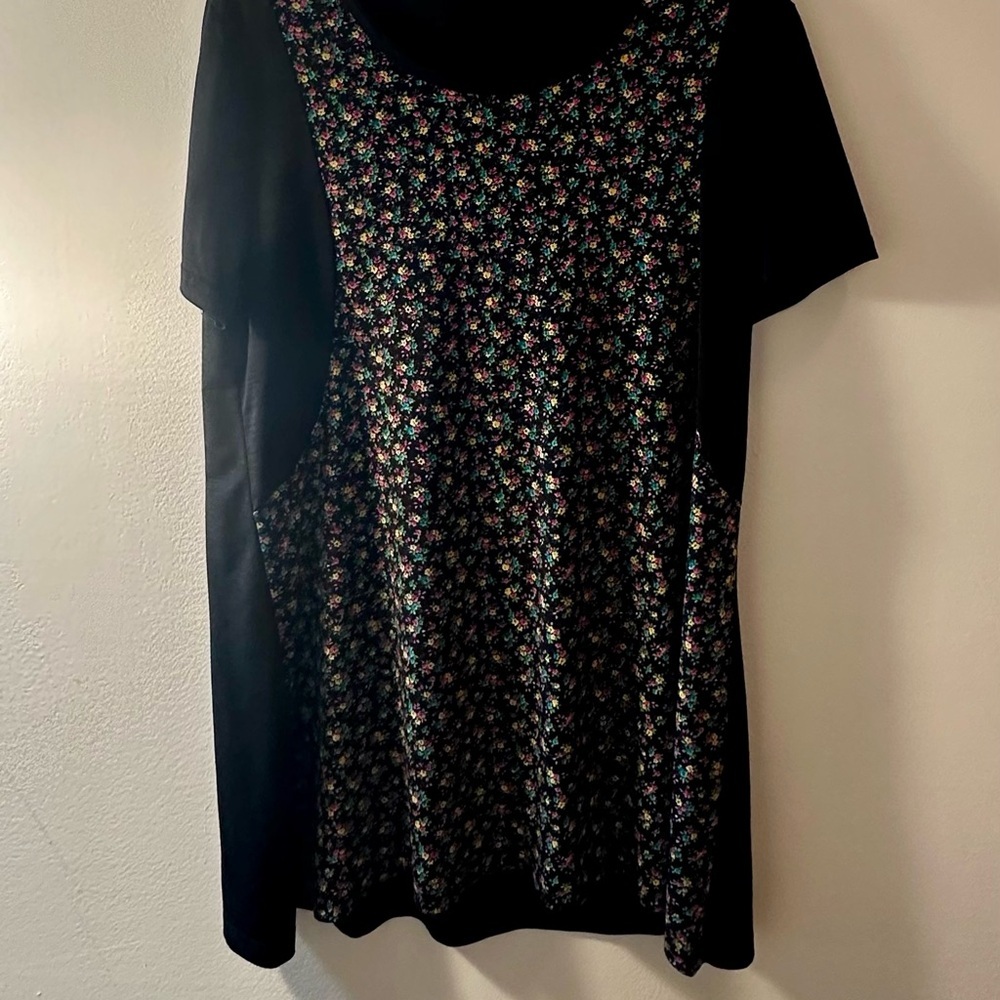 Floral Black Women's Top